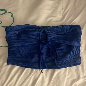 Blue tube top